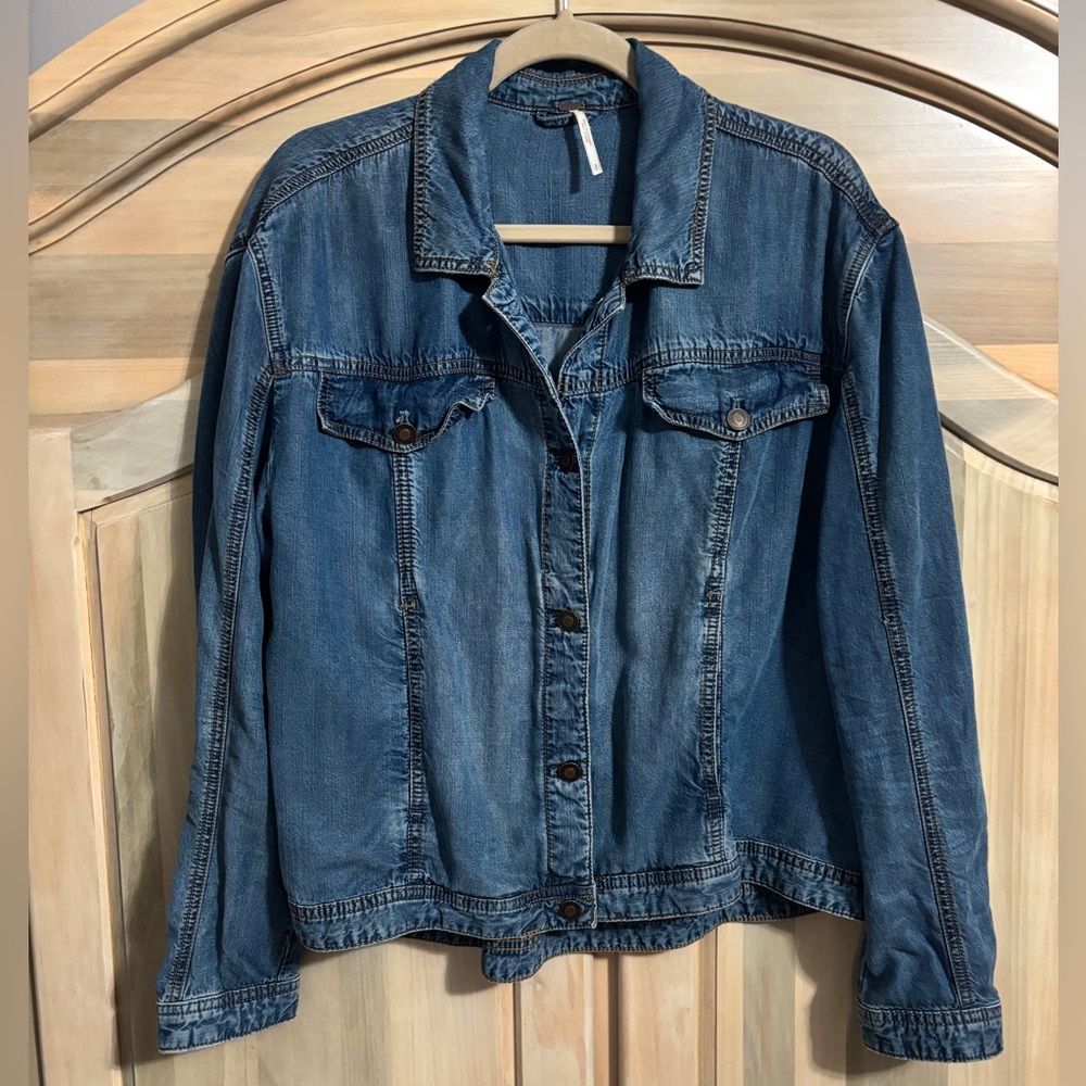 Free People denim shirt | size small